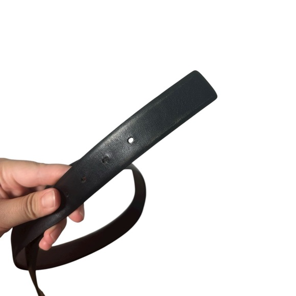 Vintage Christian Dior Leather Belt | Leather Reversible Black / Brown 100CM
